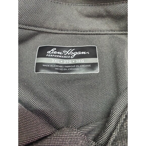 Ben Hogan Performance 3XL Gray Polo Collard Short Sleeve Shirt - Picture 4 of 6